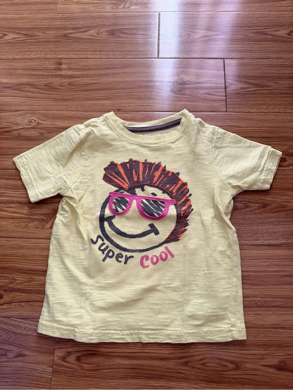 Preloved Boys Kids Yellow 'Super Cool' Graphic Tee